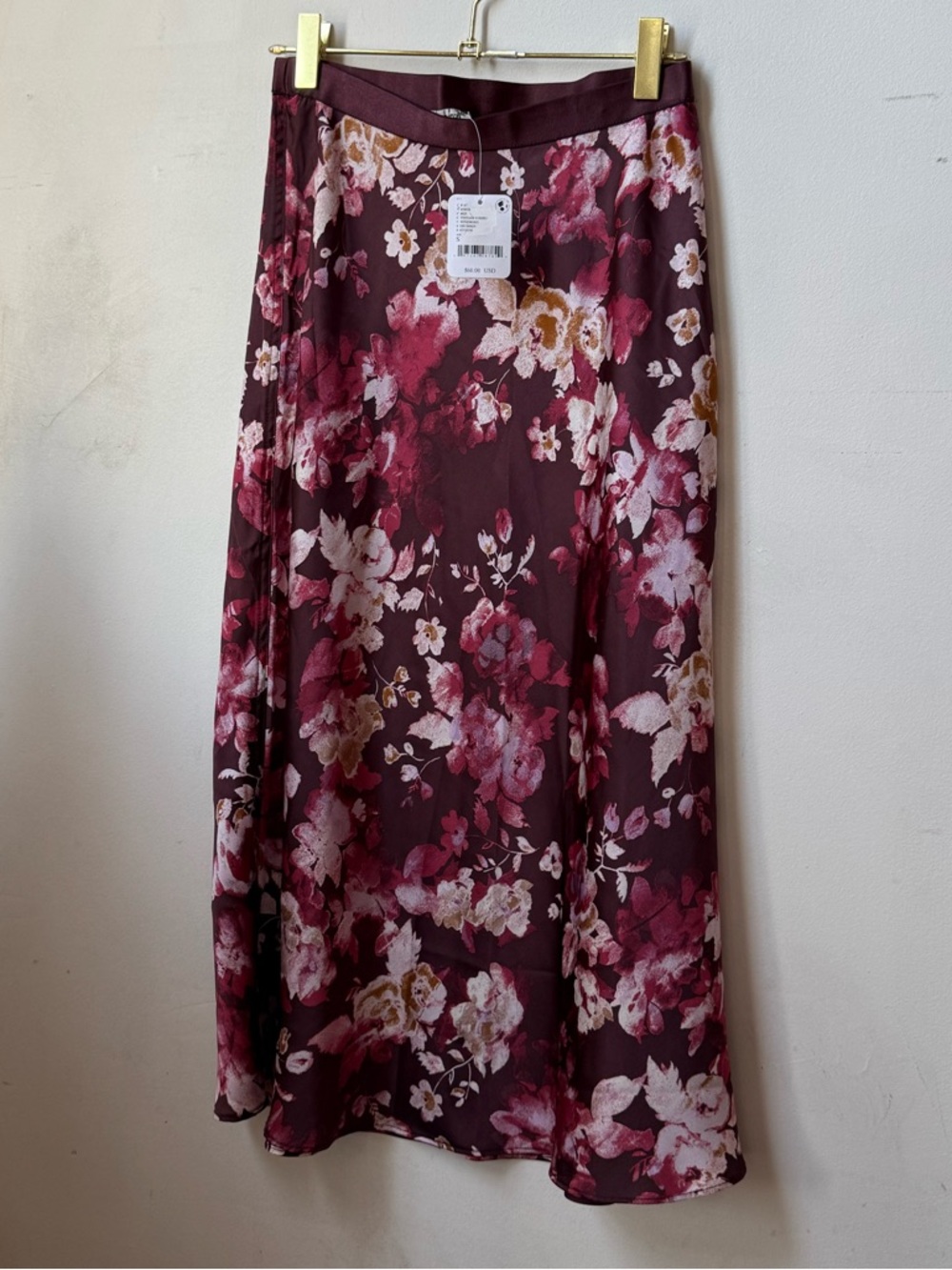 Intimately Free People Sweet Talker Floral Slip Skirt Size S